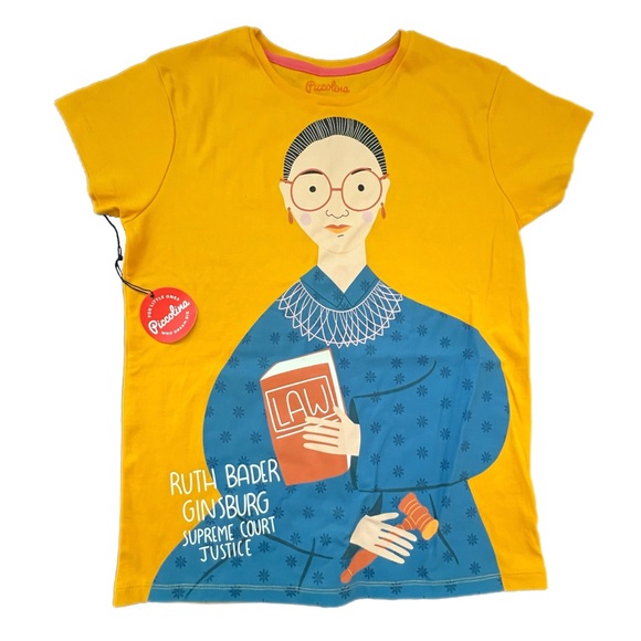 NEW Piccolina Ruth Bader Ginsburg Women’s T-Shirt - S - Picture 1 of 8